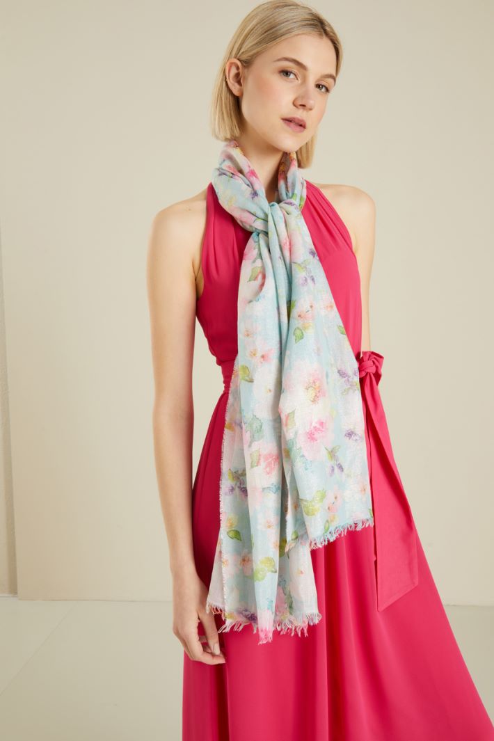 Sciarpa lamè stampata Fashion Market Sciarpa lamè stampata Fashion Market