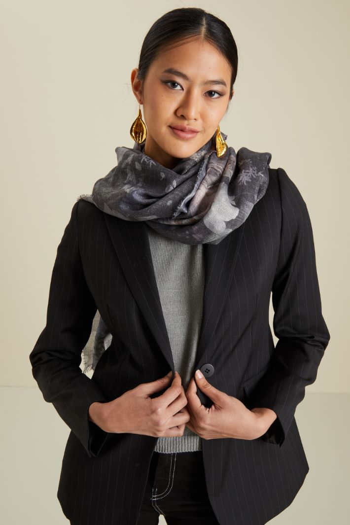 Sciarpa lamè stampata Fashion Market