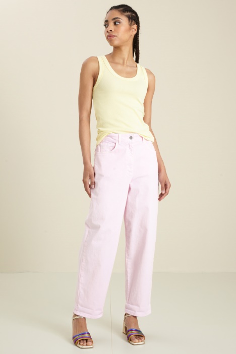 Canotta in cotone a costine Fashion Market