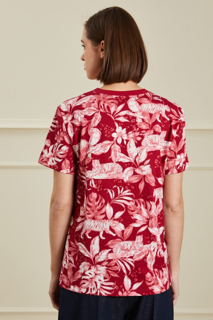 T-shirt in cotone stampato Fashion Market