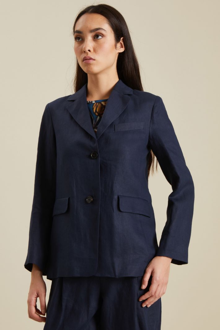 Blazer in tela di lino Fashion Market