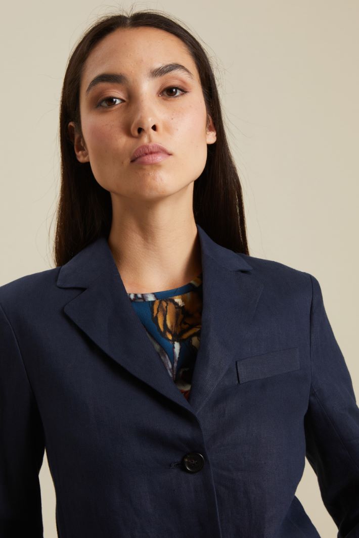 Blazer in tela di lino Fashion Market