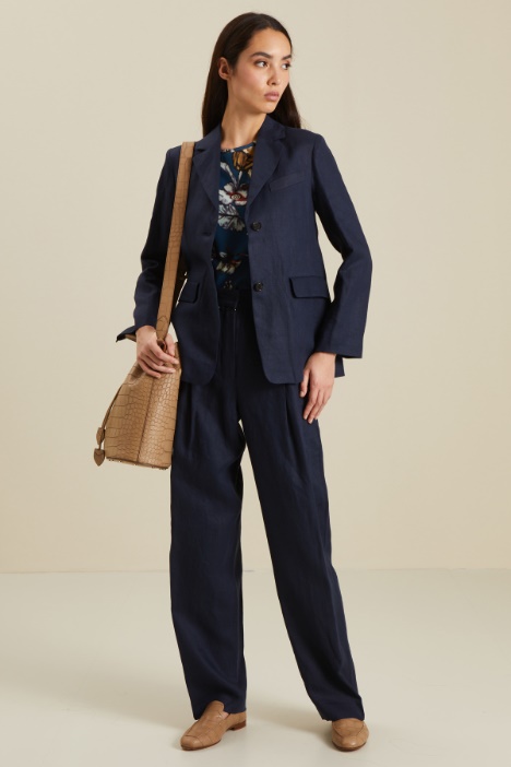Blazer in tela di lino Fashion Market