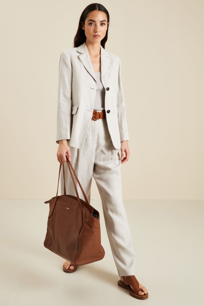 Blazer in tela di lino Fashion Market
