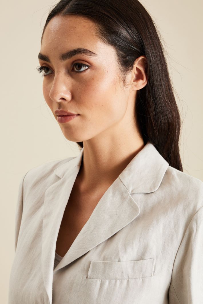 Blazer in tela di lino Fashion Market