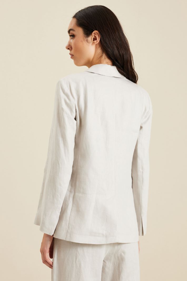 Blazer in tela di lino Fashion Market