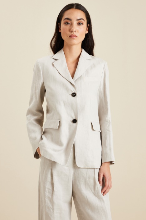 Blazer in tela di lino Fashion Market