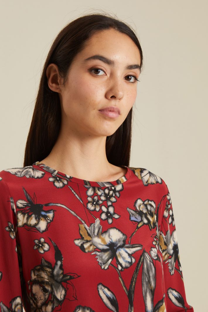 Blusa in crèpe di seta Fashion Market