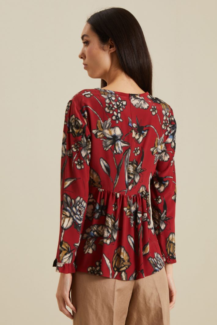 Blusa in crèpe di seta Fashion Market