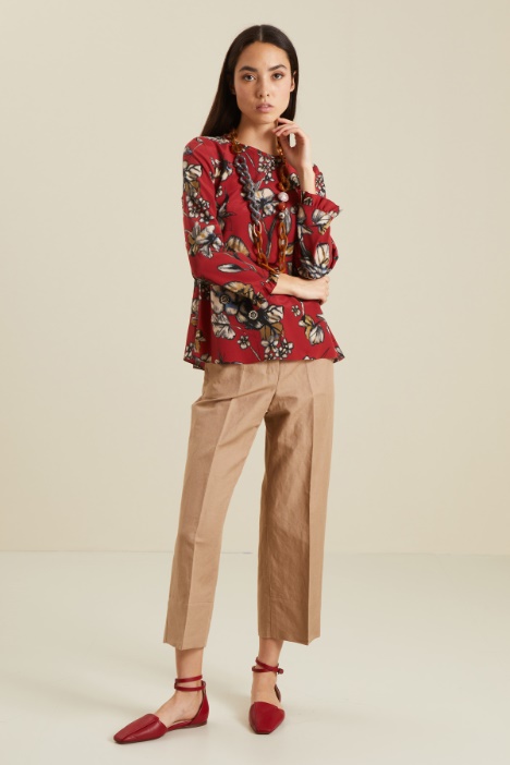 Blusa in crèpe di seta Fashion Market