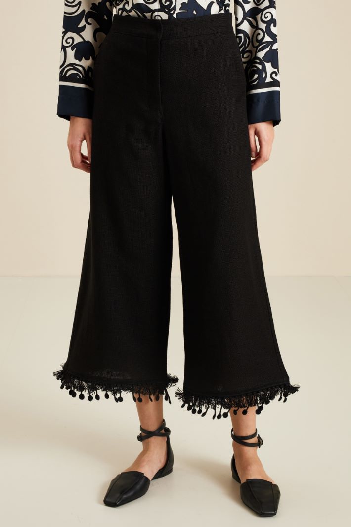 Pantaloni in lino e cotone Fashion Market