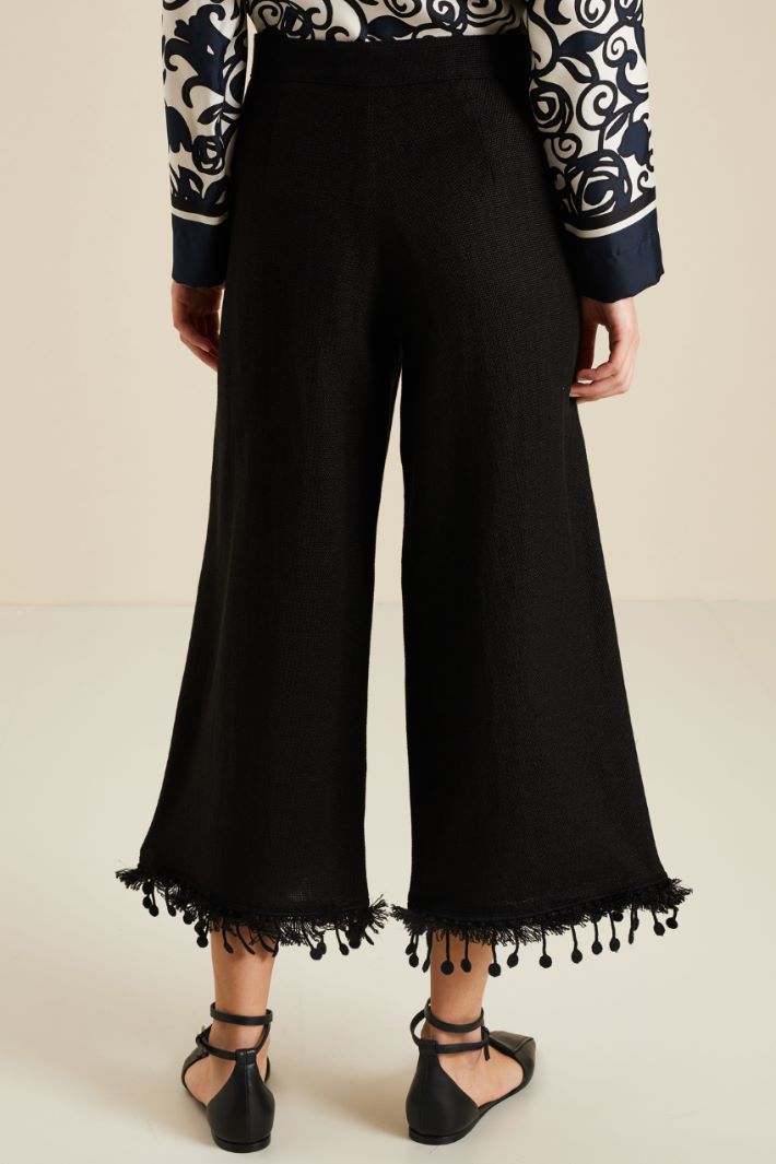 Pantaloni in lino e cotone Fashion Market