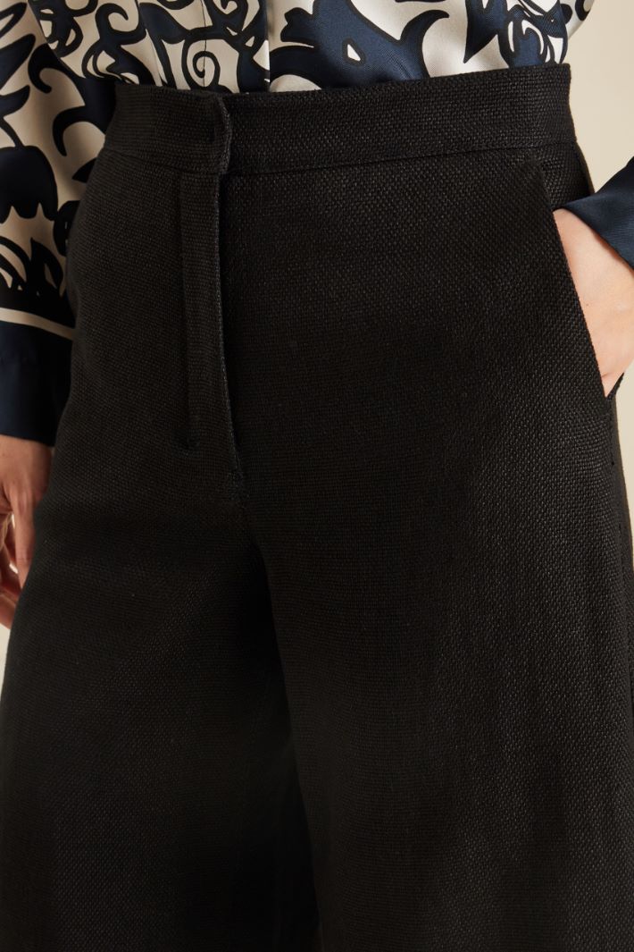 Pantaloni in lino e cotone Fashion Market