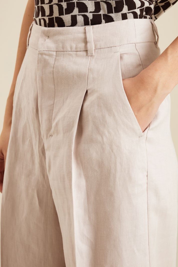 Pantaloni in lino Fashion Market