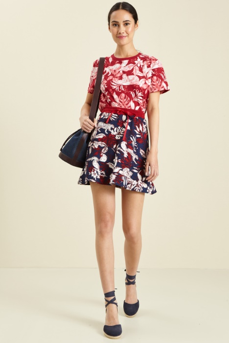 Gonna in jersey con balza Fashion Market