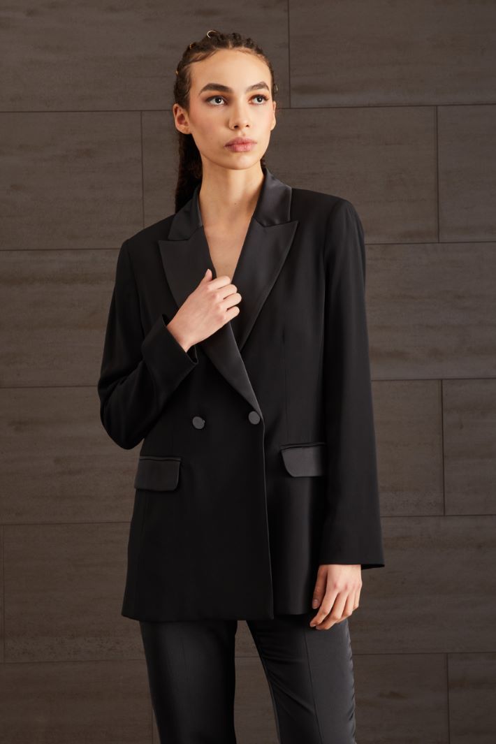 Blazer in envers satin Fashion Market