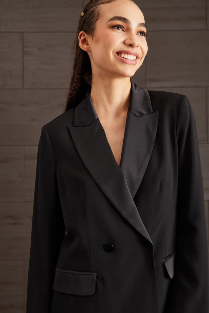 Blazer in envers satin Fashion Market