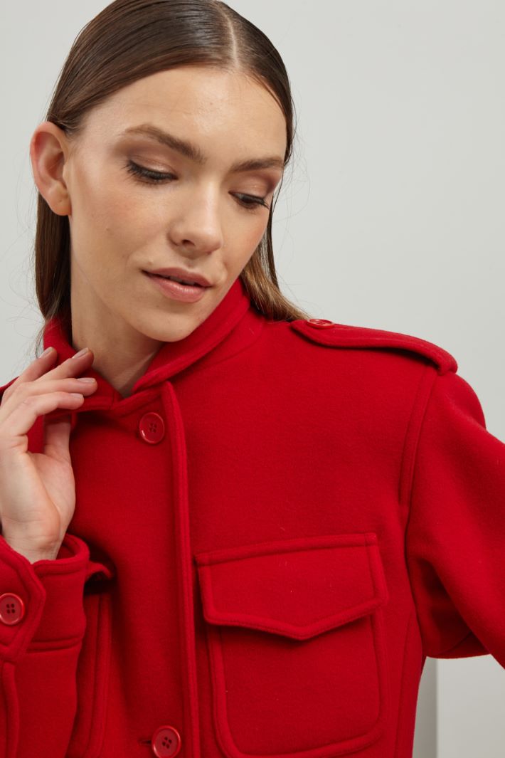 Giacca in panno doppio di lana Fashion Market