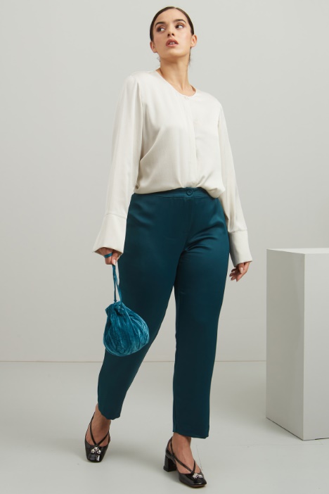 Pantaloni in envers satin Fashion Market