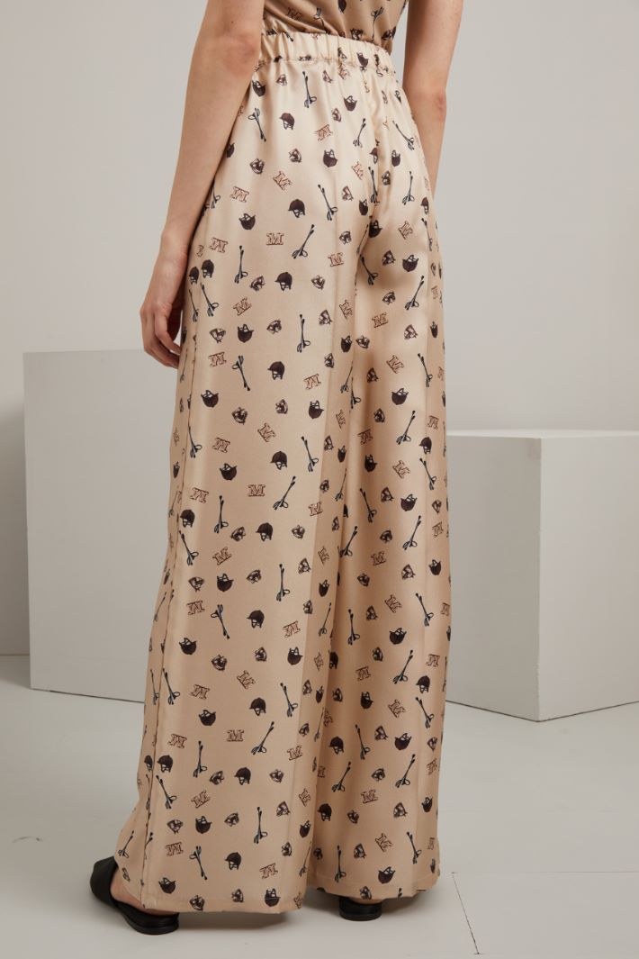 Pantalone in seta stampata Fashion Market