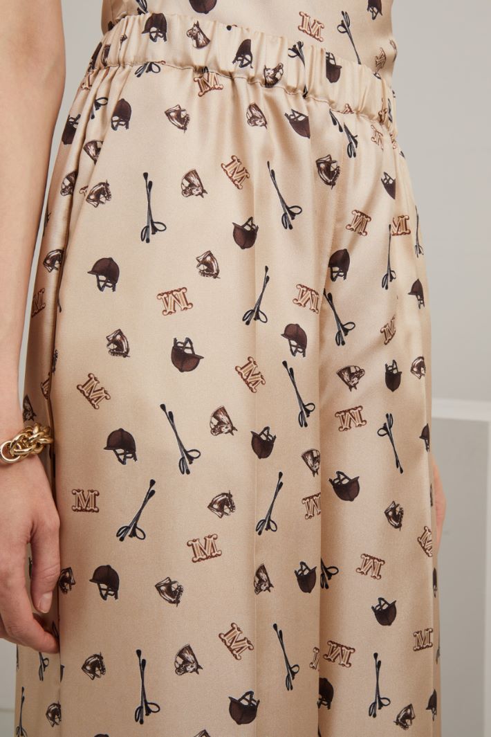 Pantalone in seta stampata Fashion Market