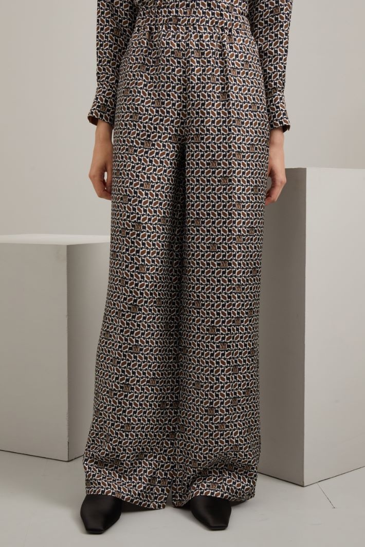 Pantaloni in twill di seta Fashion Market Pantaloni in twill di seta Fashion Market