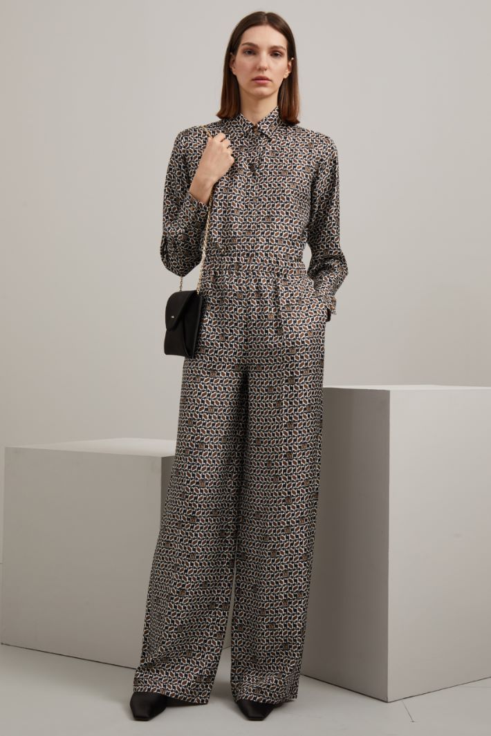 Pantaloni in twill di seta Fashion Market Pantaloni in twill di seta Fashion Market