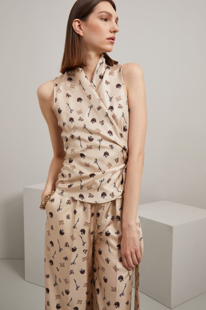 Top in seta stampata Fashion Market