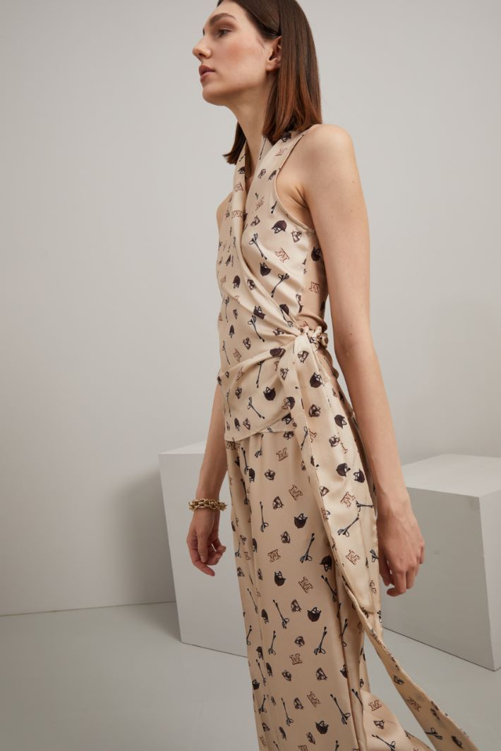 Top in seta stampata Fashion Market