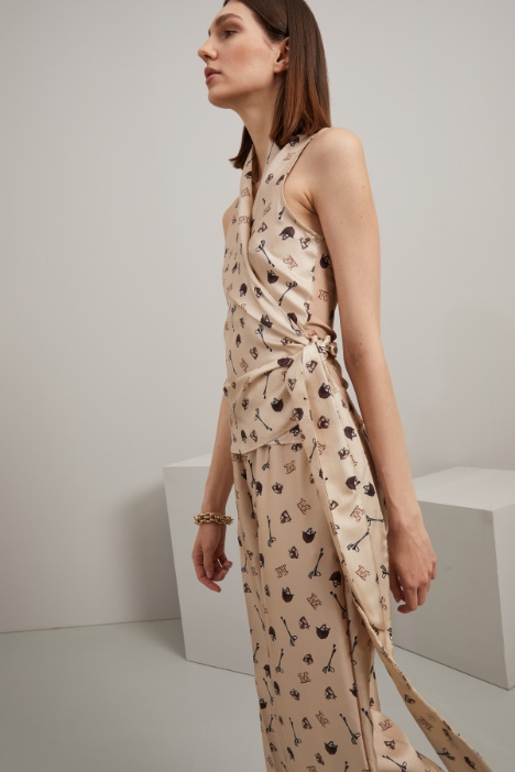 Top in seta stampata Fashion Market