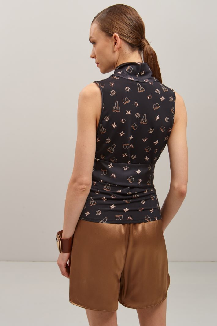 Top in seta stampata Fashion Market