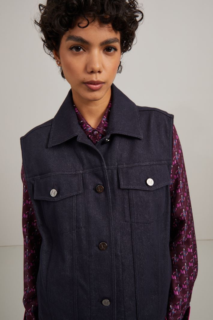 Gilet in denim Fashion Market Gilet in denim Fashion Market