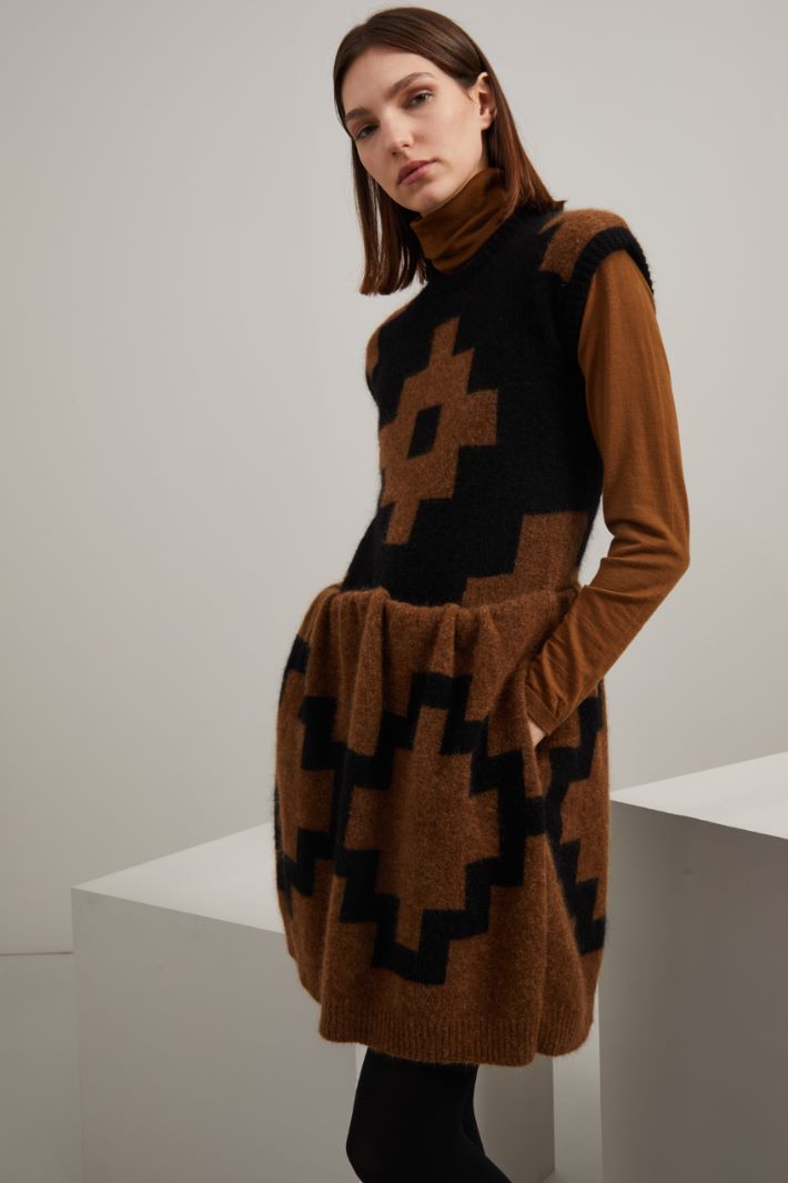 Abito in mohair e lana Fashion Market Abito in mohair e lana Fashion Market