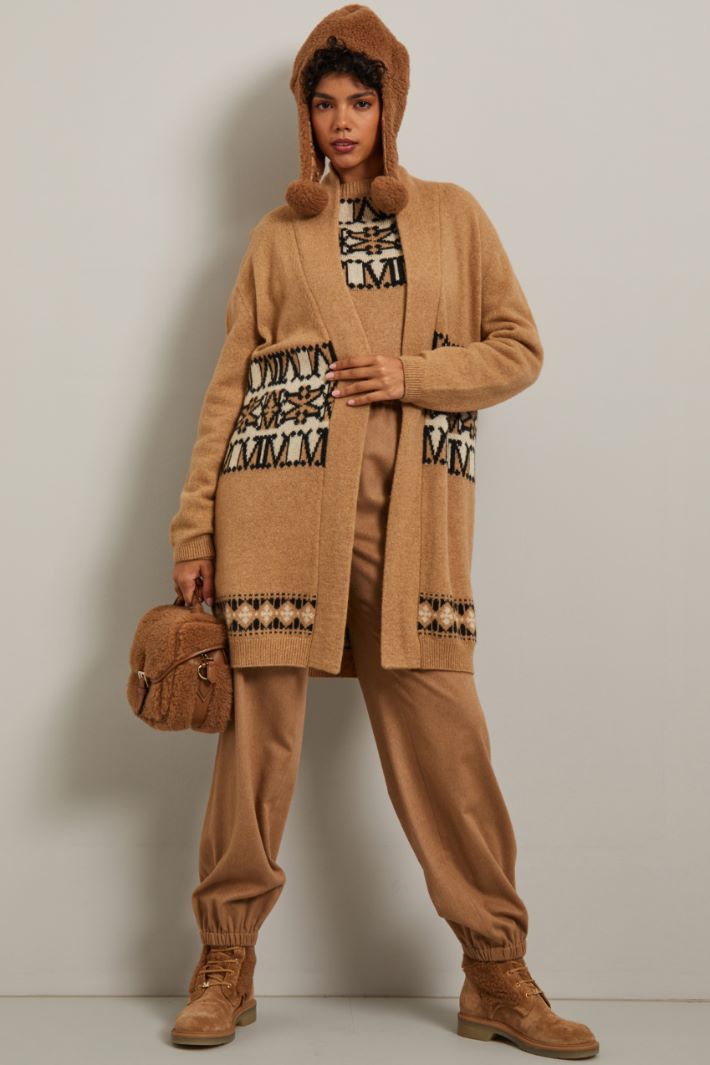 Cardigan in lana e cammello Fashion Market