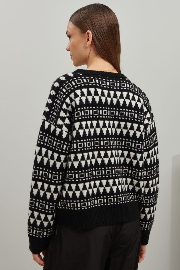 Maglia jacquard in cashmere Fashion Market