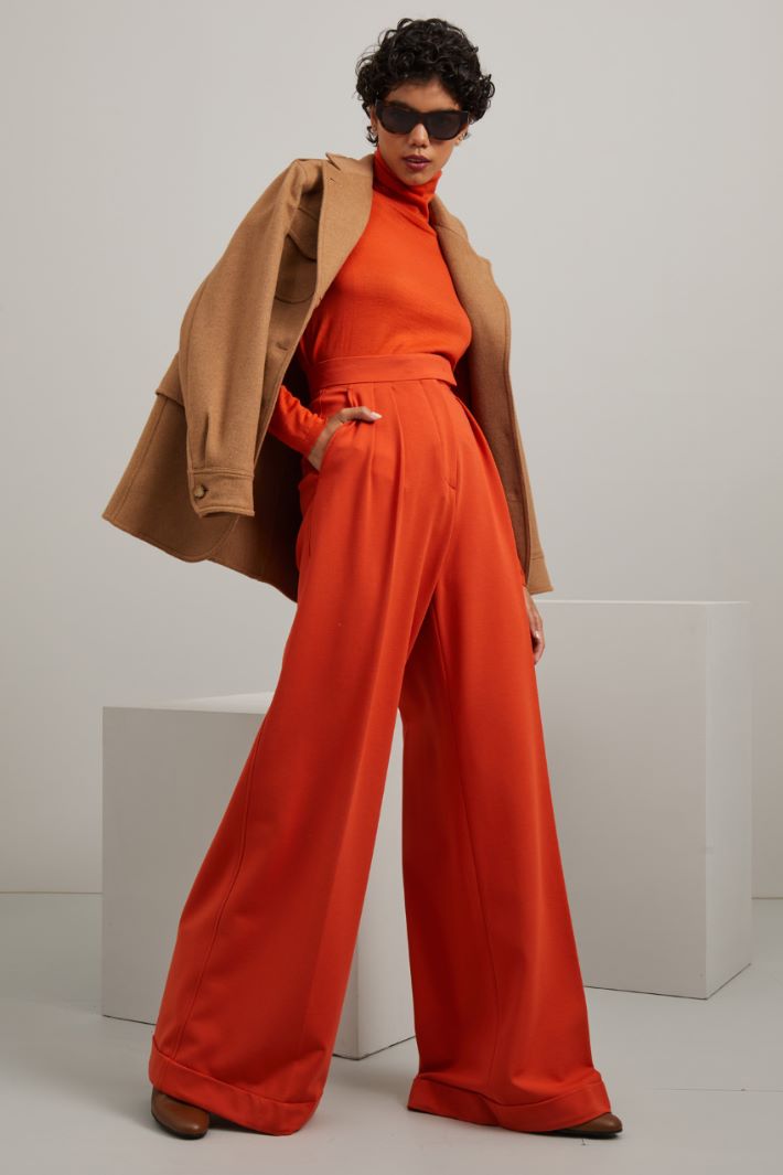 Pantaloni a palazzo in jersey Fashion Market