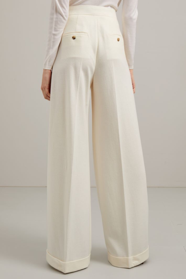Pantalone a palazzo in lana Fashion Market