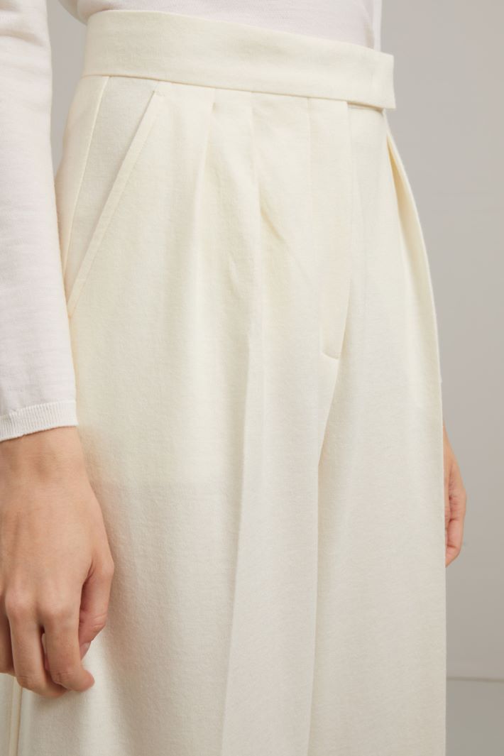 Pantalone a palazzo in lana Fashion Market