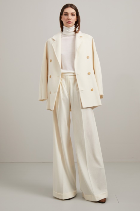 Pantalone a palazzo in lana Fashion Market