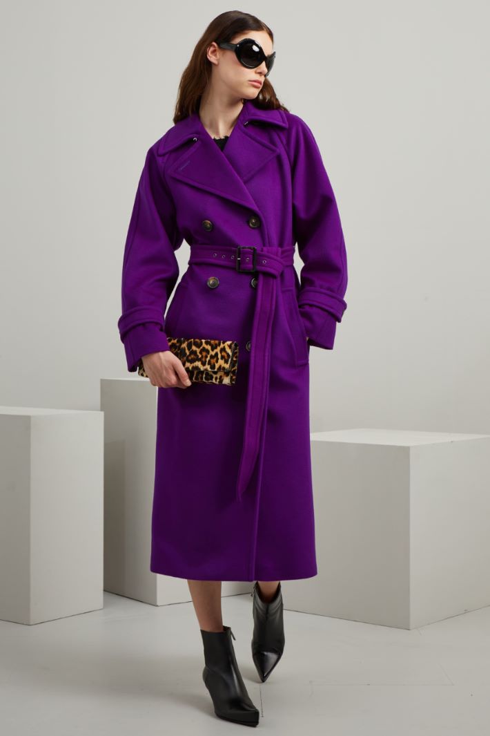 Cappotto stile trench in drap Fashion Market Cappotto stile trench in drap Fashion Market