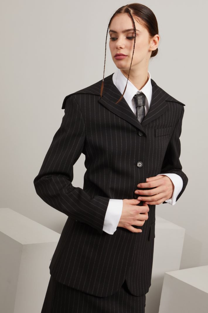 Blazer in lana stretch Fashion Market