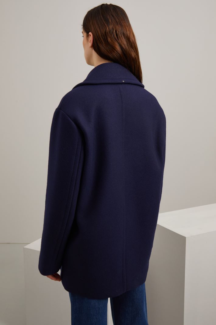 Cappotto doppiopetto in lana Fashion Market