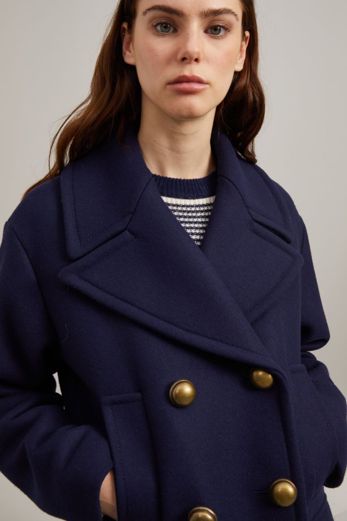 Cappotto doppiopetto in lana Fashion Market