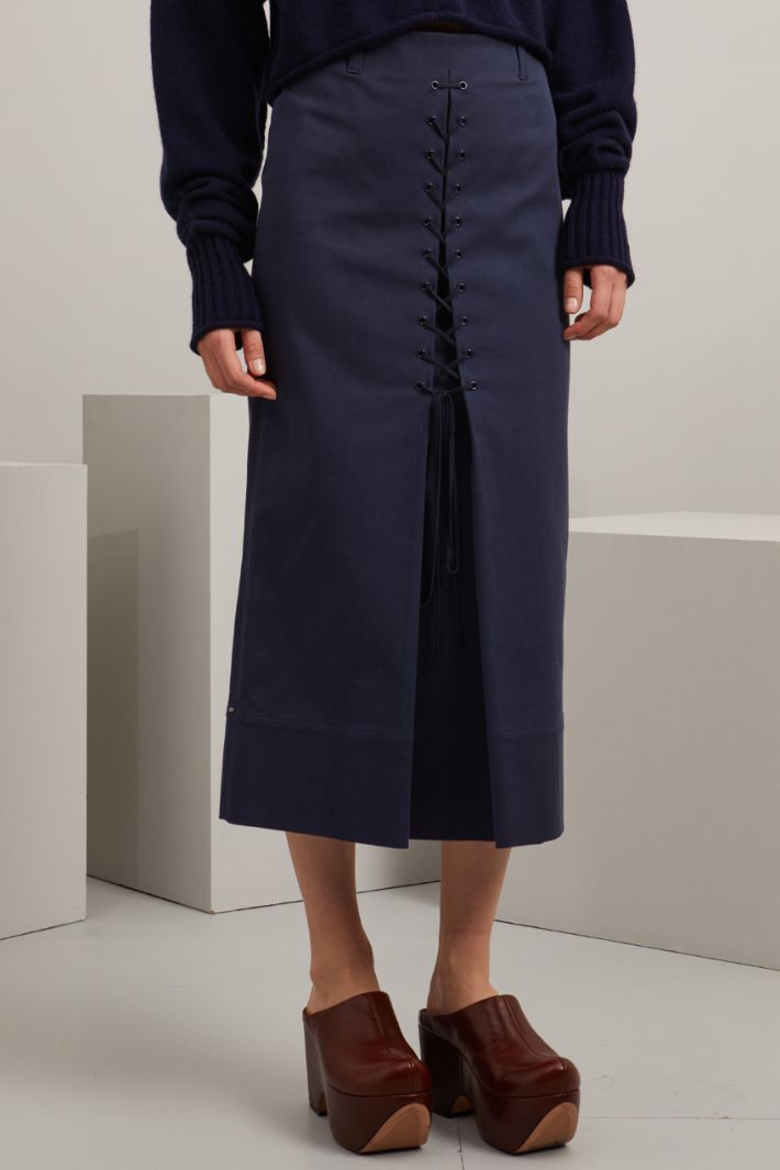 Gonna midi in gabardina Fashion Market Gonna midi in gabardina Fashion Market