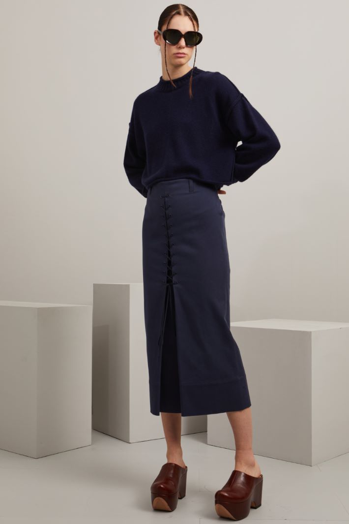 Gonna midi in gabardina Fashion Market Gonna midi in gabardina Fashion Market