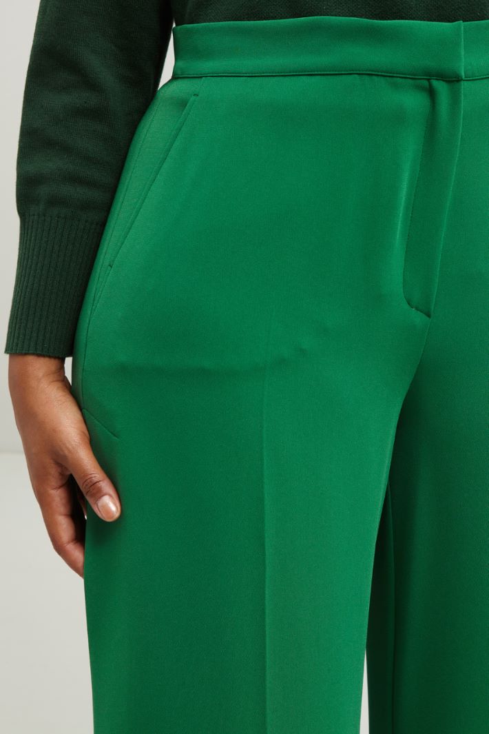 Pantaloni a palazzo in cady Fashion Market