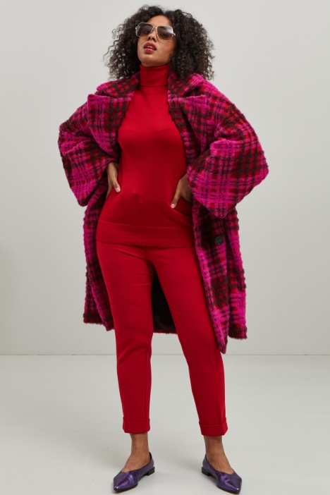 Pantaloni a sigaretta in cady Fashion Market