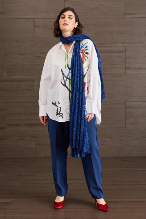 Pantaloni carrot in cady crépe Fashion Market