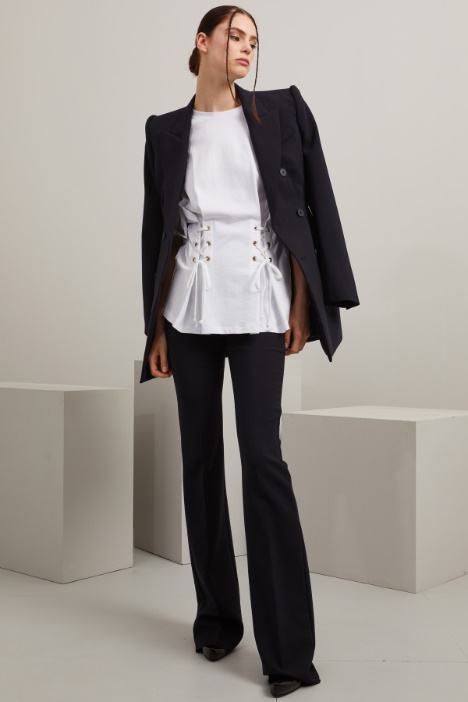 Pantaloni flare a vita alta Fashion Market