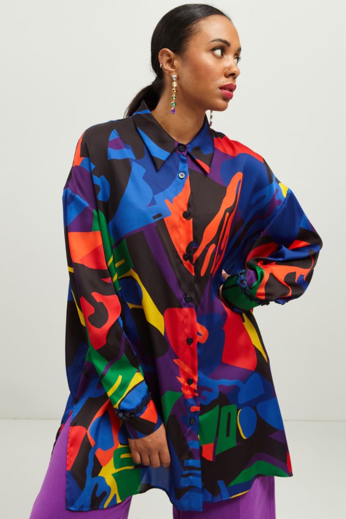 Camicia in raso leggero Fashion Market